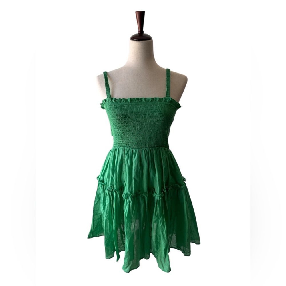 Green Dress L Double Layer